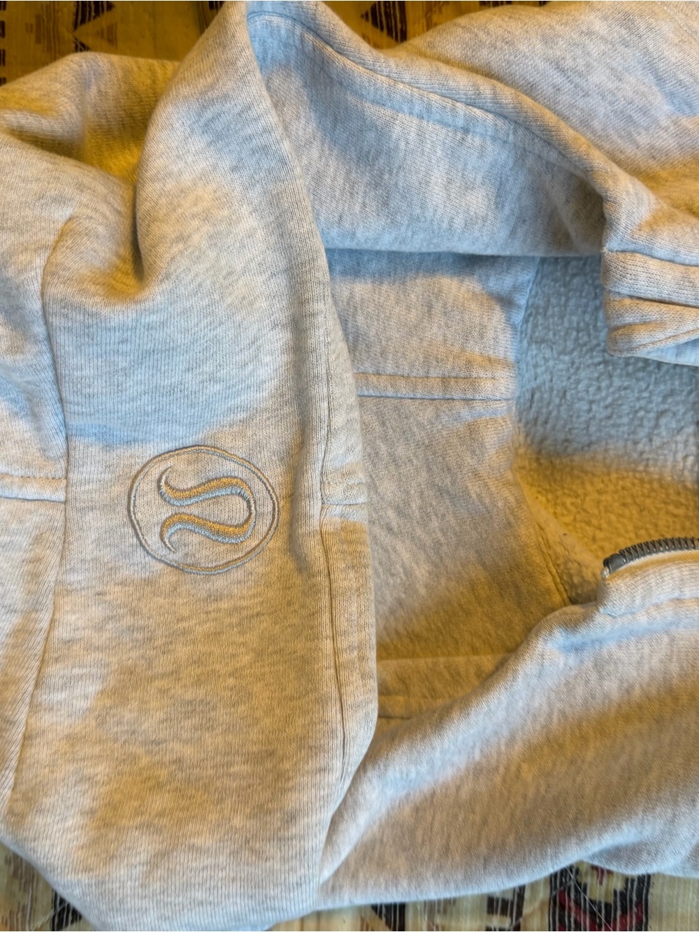 lululemon athletica Light Gray Zip-Up Jacket